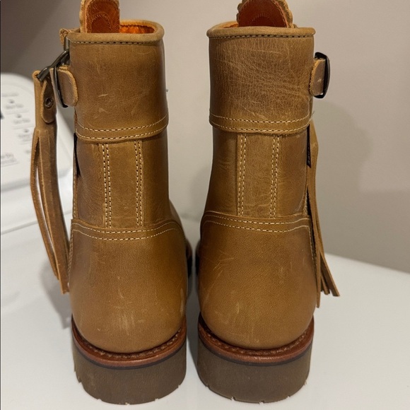 Penelope Chilvers Crop Tassel Bisquit Brown Ankle Boots 37/6 - Picture 9 of 14